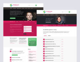 WordPress webdesign Depressie Vereniging Nederland ontwerp homepage
