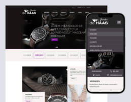 Juwelier de Haas Hoofddorp, WordPress webdesign